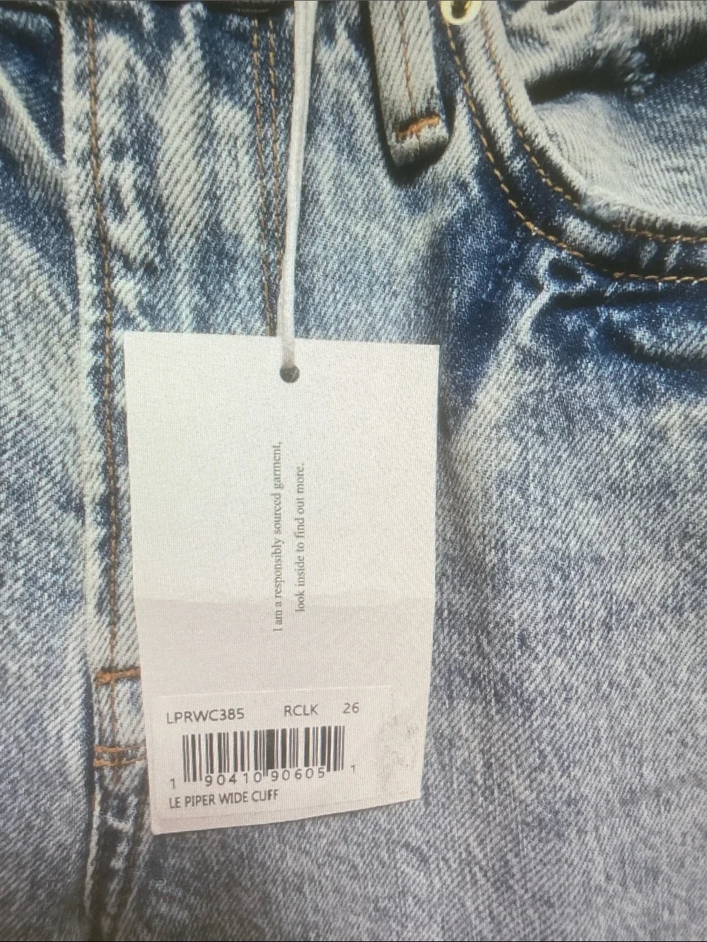 Frame Denim Pale Blue Straight Leg Jeans - Picture 2 of 10